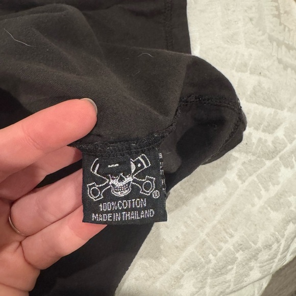 Addiction Black Graphic T-Shirt live fast die last motorcycle  racing - Picture 9 of 9